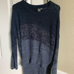 Blue knit sweater